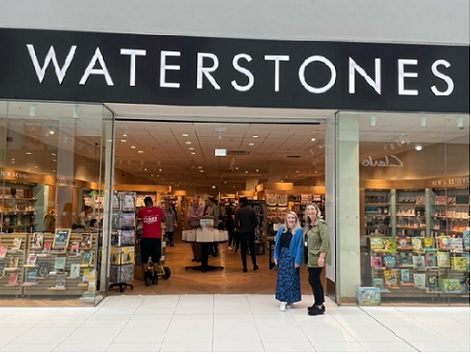 Hannah Rimmer Bookshop manager at Waterstones Blackburn and Loraine Jones, General Manager of the The Mall Blackburn